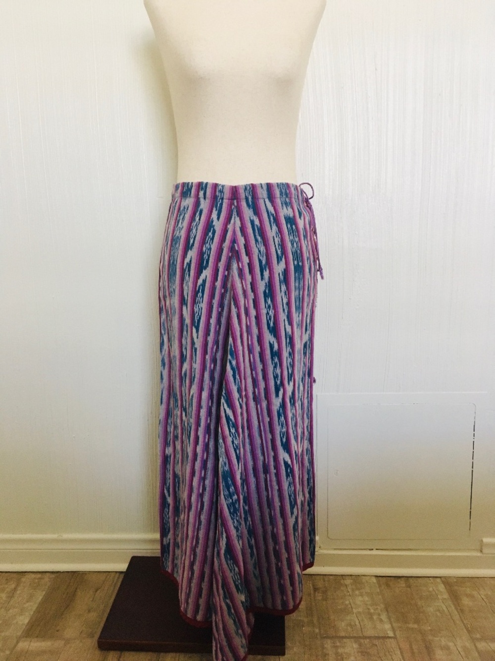 Rare Vintage Guatemalan Asymmetrical Maxi Skirt